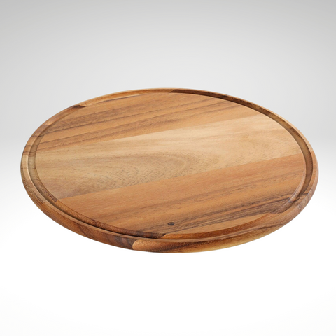 Acacia Pizza Plate, round, 13" dia.