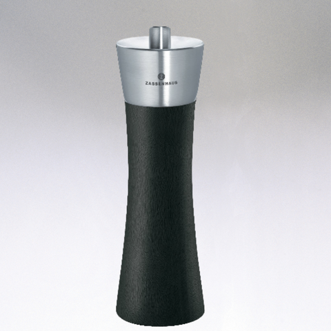 "Augsburg" Salt & Pepper Mills, Stainless Steel and Beechwood