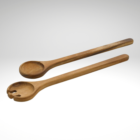 Salad Server Set, 2 pcs., Acacia,  13.75" x 2.5" x 1"