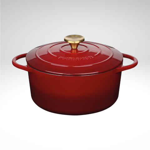 "Provence" Round Dutch Oven, Burgundy, 9.5" dia., 4.4 qt.