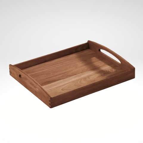 Wood Serving Tray, Acacia, rectangular, 21" x 16" x 2.75"