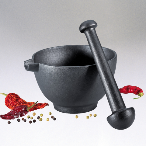 Mortar & Pestle "XL", Cast Iron, 3.75"H